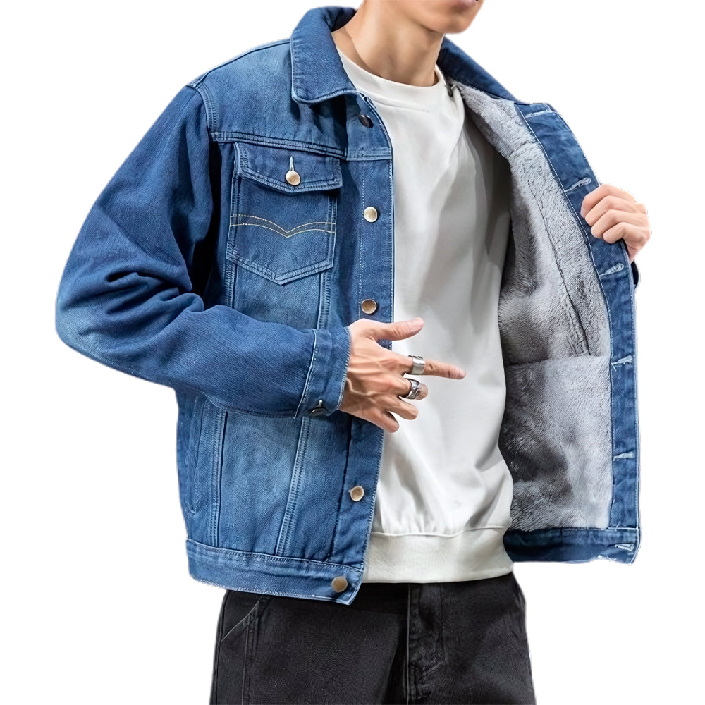Jaqueta Masculina Jeans Acolchoado Forth Premium