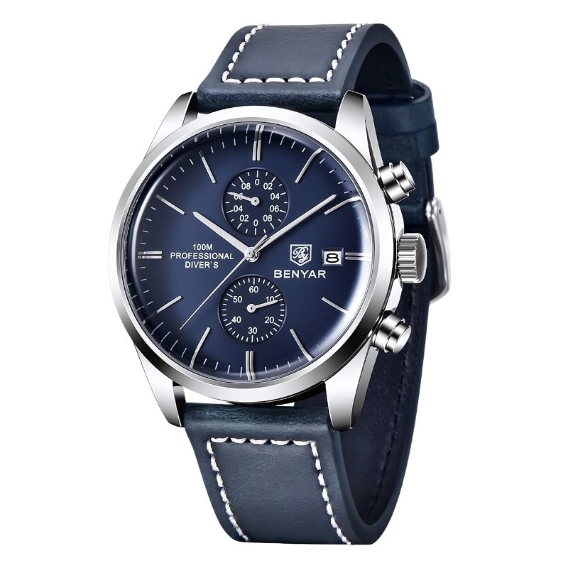 Relógio Masculino Poedagar Majestic | Pulseira de Couro Majestic